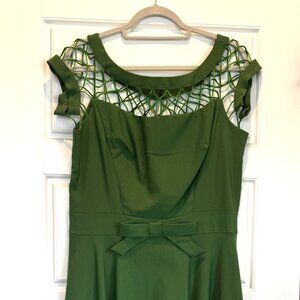 Tatyana Alika Retro Green Pinup Dress